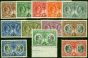 Old Postage Stamp Cayman Islands 1932 Set of 12 SG84-95 V.F MNH Clear White Gum