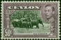 Ceylon 1942 50c Black & Mauve SG394d P.11.5 x 11 Fine LMM King George VI (1936-1952) Old Stamps