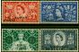 Rare Postage Stamp from Kuwait 1953 Coronation Set of 4 SG103-106 Good Mtd Mint