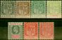 Collectible Postage Stamp Mauritius 1910 Set of 7 to 6c SG181-186a Fine & Fresh MM
