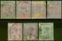 Collectible Postage Stamp Northern Nigeria 1900 Set of 7 to 1s SG1-7 Good to Fine Used