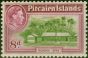 Valuable Postage Stamp Pitcairn Islands 1951 8d Olive-Green & Magenta SG6a V.F MNH