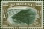 Valuable Postage Stamp St Helena 1934 1s Black & Chocolate SG120 Fine Used