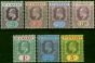 St Vincent 1904-06 Set of 7 to 5s SG85-92 Fine LMM . King Edward VII (1902-1910) Mint Stamps