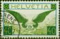 Valuable Postage Stamp Switzerland 1923 Air 40c Blue & Green SG322 V.F.U