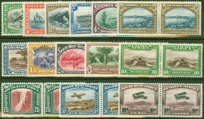 Valuable Postage Stamp from South West Africa 1931 set of 14 SG74-87 Fine Mtd Mint