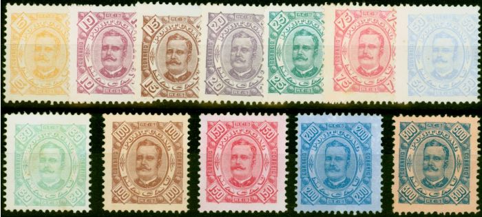 Old Postage Stamp from Macau China 1894 Set of 12 SG91-102 Fine & Fresh Mint