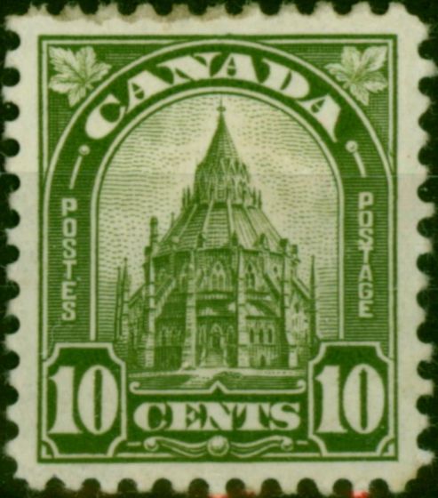 Canada 1930 10c Olive-Green SG299 Fine MM . King George V (1910-1936) Mint Stamps