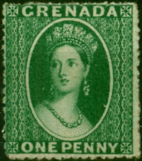 Grenada 1873 1d Blue-Green SG11 Fine Unused . Queen Victoria (1840-1901) Mint Stamps