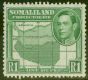 Rare Postage Stamp from Somaliland 1938 1R Green SG101 Fine MNH