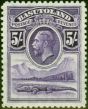 Rare Postage Stamp from Basutoland 1933 5s Violet SG9 Fine MNH