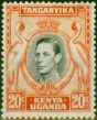 Valuable Postage Stamp from K.U.T 1938 20c Black & Orange SG139 P.13.25 Fine Mtd Mint