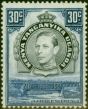 Valuable Postage Stamp from K.U.T 1941 30c Black & Dull Violet-Blue SG141a P.14 Fine Lightly Mtd Mint