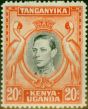 Valuable Postage Stamp KUT 1941 20c Black & Orange SG139a P.14 Fine LMM