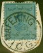 Valuable Postage Stamp from Mafeking 1900 3d Pale Blue-Blue SG19 Fine Used on Piece