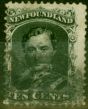 Old Postage Stamp from Newfoundland 1865 10c Black SG27 Good Used