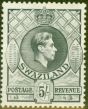 Collectible Postage Stamp from Swaziland 1938 5s Grey SG37 Fine Lightly Mtd Mint