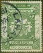Rare Postage Stamp from North Borneo 1894 $2 Dull Green SG84 Very Fine Used CDS