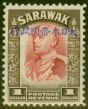Collectible Postage Stamp from Sarawak 1942 Jap Occu $1 Scarlet & Sepia SGJ21 Fine & Fresh Very Lightly Mtd Mint