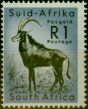 Collectible Postage Stamp South Africa 1961 1R Black & Cobalt SG197 V.F MNH