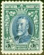 Valuable Postage Stamp from Southern Rhodesia 1931 5s Blue & Blue-Green SG27 V.F Lightly Mtd Mint