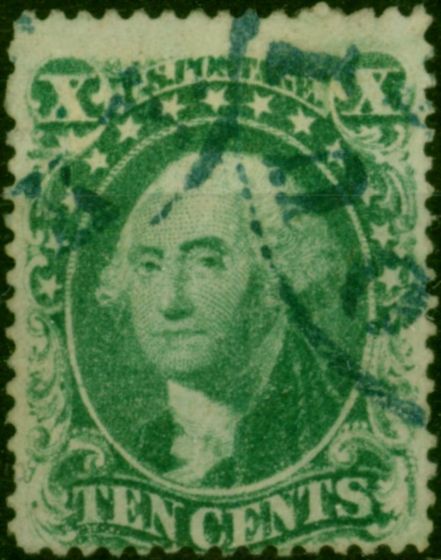 U.S.A 1857 10c Green SG35 Type I P.15 x 15.5 Fine Used Scarce  Queen Victoria (1840-1901) Valuable Stamps