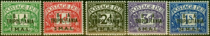Collectible Postage Stamp Tripolitania 1950 Postage Due Set of 5 STD6-TD10 V.F MNH