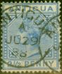 Collectible Postage Stamp from Antigua 1887 2 1/2d Ultramarine SG27 Fine Used