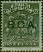 Rare Postage Stamp B.C.A Nyasaland 1891 1d Black SG1 Fine & Fresh MM