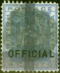 Valuable Postage Stamp from British Guiana 1878 Provisional (1c) on 4c Blue SG144 Good Used