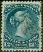 Valuable Postage Stamp Canada 1868 12 1/2c Bright Blue SG60b Watermarked 'TO' Inverted & Reversed V.F.U