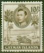 Valuable Postage Stamp from Cayman Islands 1938 10s Chocolate SG126 V.F MNH