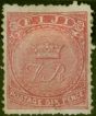 Old Postage Stamp Fiji 1881 6d Rose SG48 P.10 x 12.5 Fine Used 'Albino Cancel'