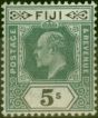 Rare Postage Stamp Fiji 1903 5s Green & Black SG113 Very Fine MNH