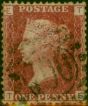 Collectible Postage Stamp GB 1864 1d Rose-Red SG43-44 Pl.217 T-E Fine Used