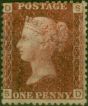 Valuable Postage Stamp GB 1864 1d Rose-Red SG43-44 Pl 163 Good MM (S-D)