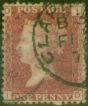 Collectible Postage Stamp from GB 1864 1d Rose-Red SG43 Pl 197 Fine Used ``CLAPHAM`` CDS