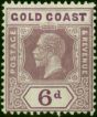 Gold Coast 1913 6d Dull & Bright Purple SG78 Fine VLMM (2) King George V (1910-1936) Rare Stamps