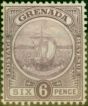 Old Postage Stamp from Grenada 1908 6d Dull Purple & Purple SG85 Fine Mtd Mint