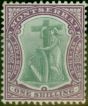Collectible Postage Stamp Montserrat 1903 1s Green & Bright Purple SG20 Fine & Fresh MM