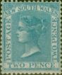 Old Postage Stamp from N.S.W 1862 2d Pale Blue SG188 Fine Mtd Mint