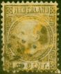 Rare Postage Stamp from Netherlands 1867 50c Gold SG16 Good Used