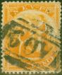 Valuable Postage Stamp from Nevis 1867 4d Orange SG11 Fine Used