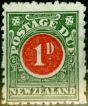 Collectible Postage Stamp from New Zealand 1905 1d Red & Green SGD19 Fine & Fresh Lightly Mtd Mint