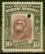 Collectible Postage Stamp from North Borneo 1939 10c Waterlow Specimen Colour Trial in Maroon & Brown Fine MNH