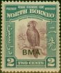 Old Postage Stamp North Borneo 1945 2c Purple & Greenish Blue SG321 Good VLMM