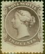 Rare Postage Stamp Nova Scotia 1860 2c Grey-Purple SG11 Fine LMM