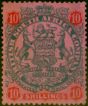 Collectible Postage Stamp from Rhodesia 1896 10s Slate & Vermilion-Rose SG50 Fine Unused