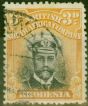 Rare Postage Stamp from Rhodesia 1913 3d Black & Buff SG223 Die II Fine Used