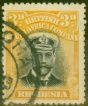 Collectible Postage Stamp from Rhodesia 1913 3d Black & Yellow SG210 Die I Fine Used